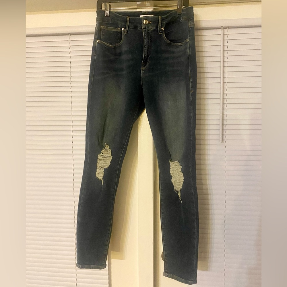 Good American “good legs” skinny Jeans WORN ONCE!